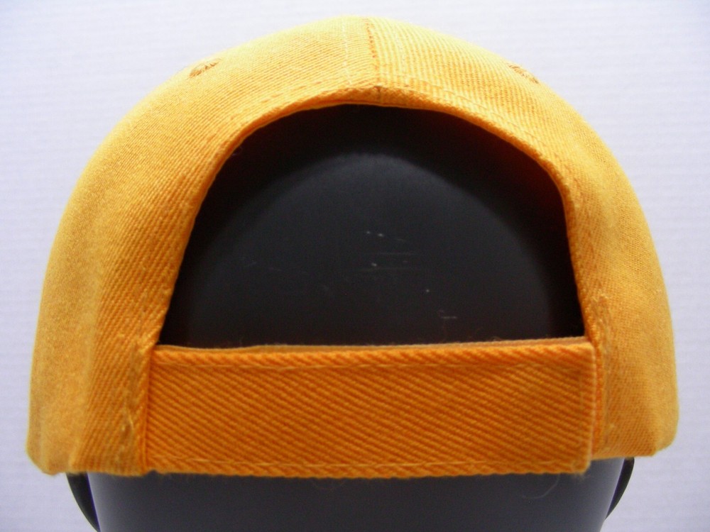 ORANGE - Acrylic/Wool Blend - One Size Adjustable Baseball Cap Hat!