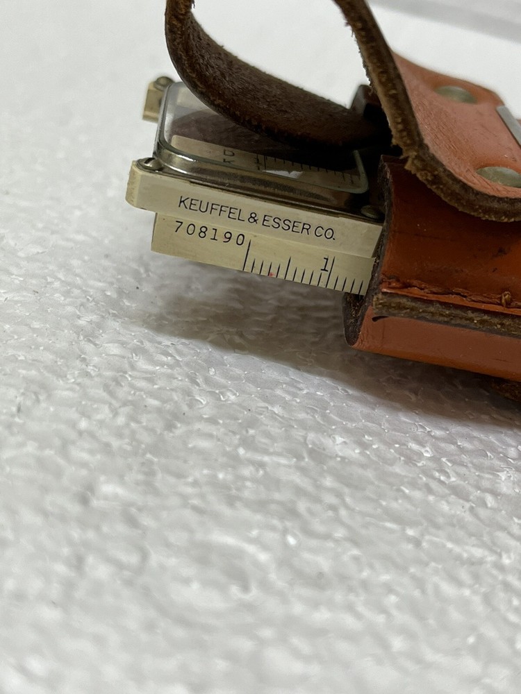 K & E708190 slide rule, ruler with case Hard To Find
