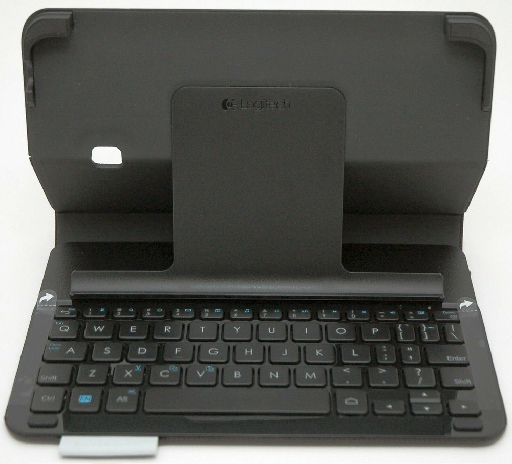 Logitech Type-V Ellipsis 8 Black Keyboard Folio Bluetooth Case Stand Ultra-Slim
