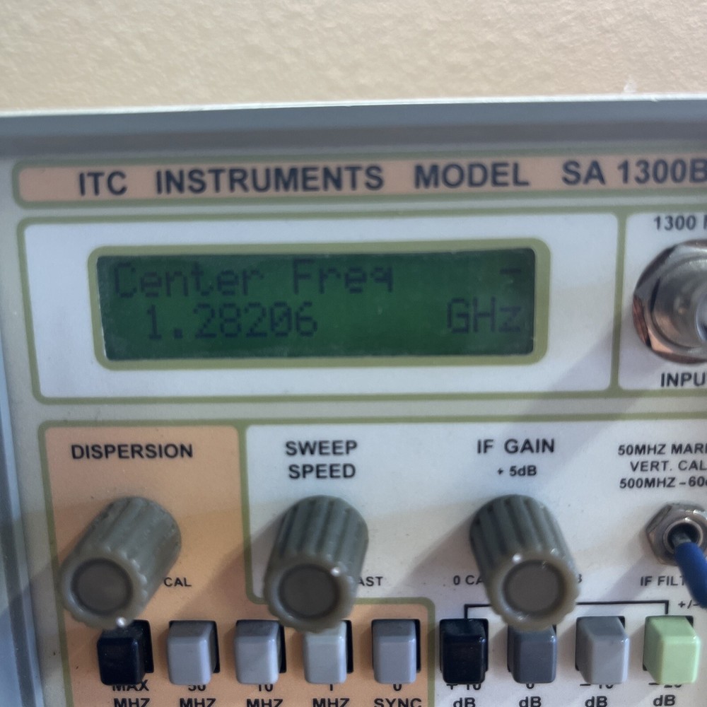 ITC instruments SA-1300B Spectrum Analyzer 1300 MHZ