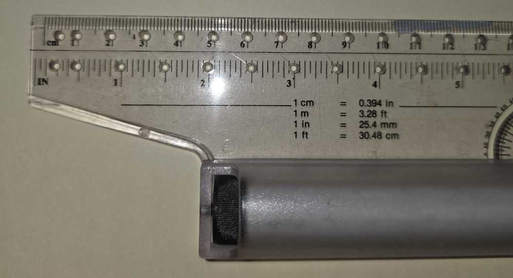 U. K. Design Multi-Purpose Drawing Parallel Rolling Ruler, 12 Inch