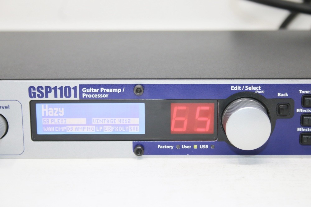 Digitech GSP1101 Multi-Effects Guitar Preamp/Processor w/Power Cable Only READ!