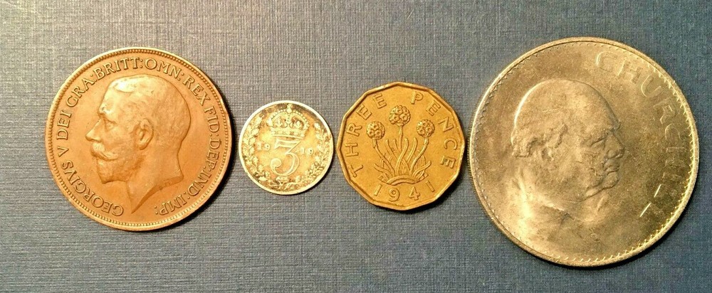 Great Britain 4 Mixed Coins (A135)