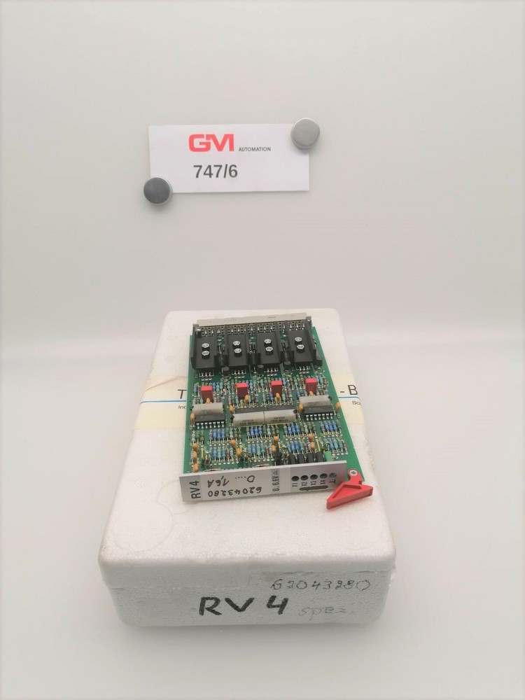 Windsor Technologies Control Card RV 4 Service Unit 62043260 Module Card