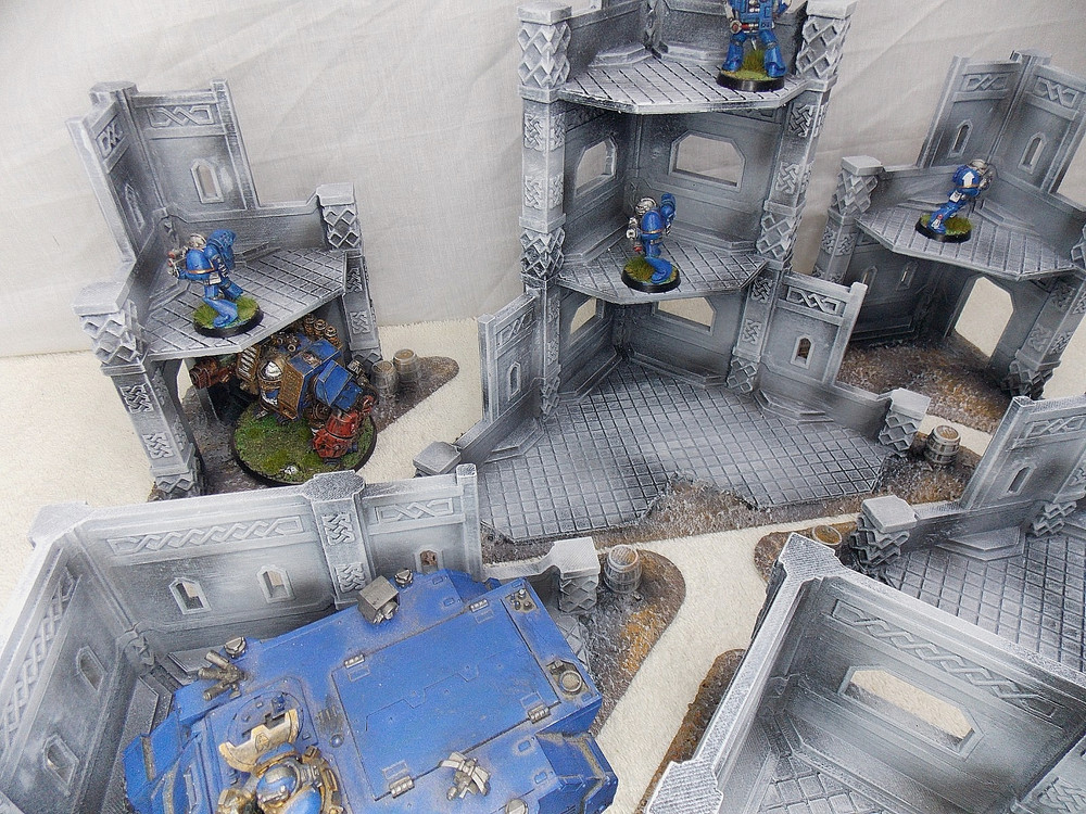 WARGAMING TERRAIN PAINTED, MEGA BUNDLE SET OF 9 PIECES
