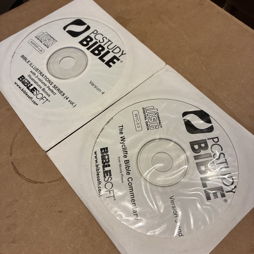 PCStudy Bible Soft V4 bonus cds version 4 disc Windows Biblesoft Pc Study