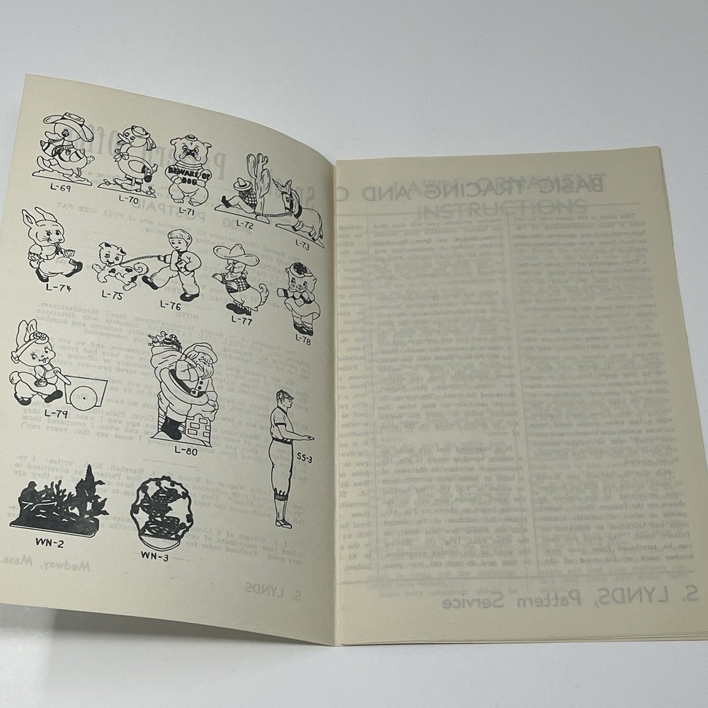 1950's S Lynds Pattern Service Plan Woodworking Catalog