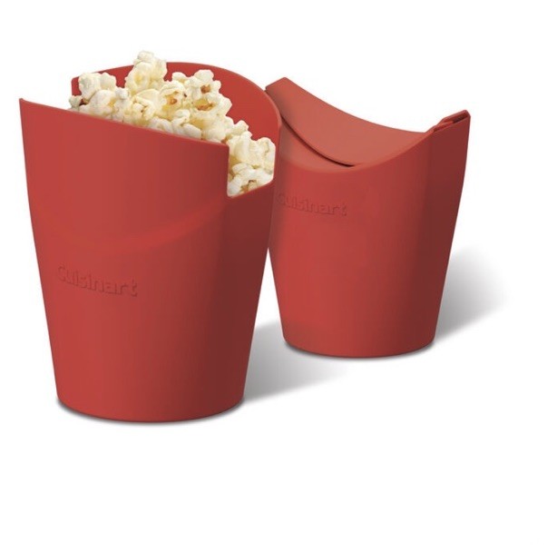 NWT Cuisinart 2pc Single Serve Microwave Popcorn Makers