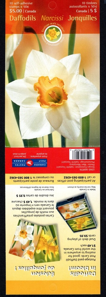 CANADA BOOKLET UNITRADE 308 DAFFODILS