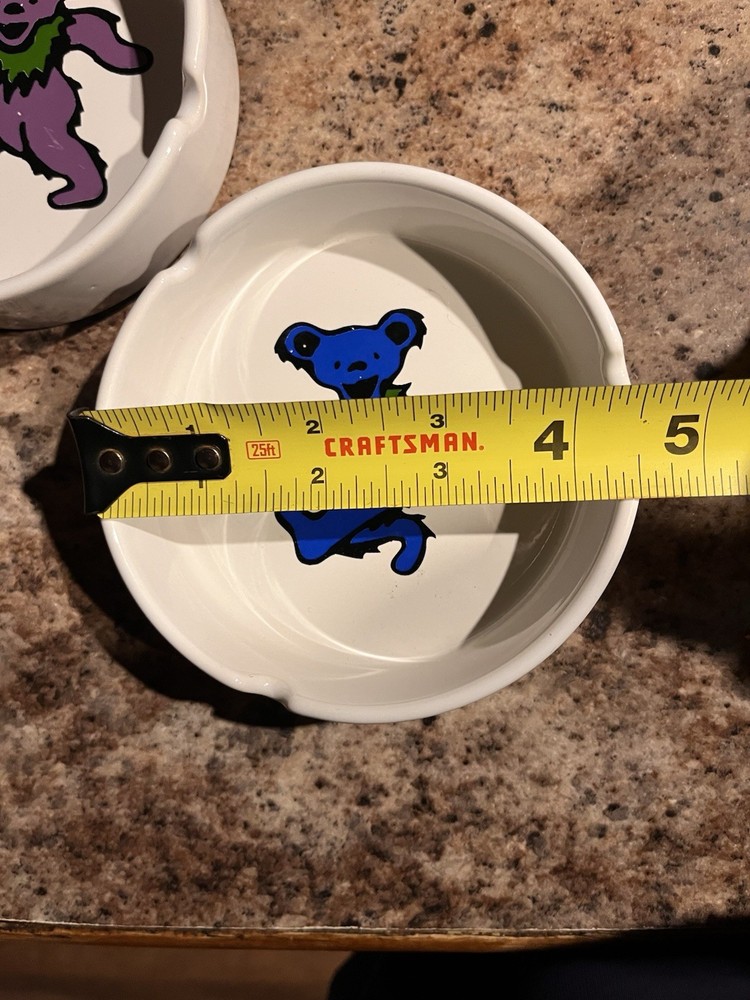 Greatful Dead Ash Tray Pair - Dancing Bears