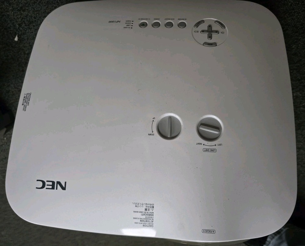 NEC NP 1000 Projector With Celing Mount