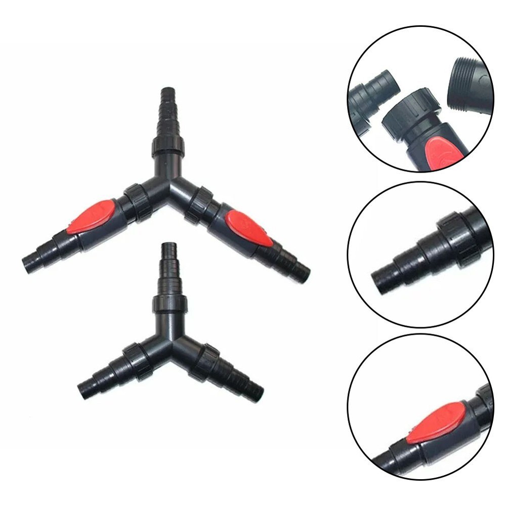 Efficient Pond Pump Splitter Y Connector with Valves for Water Distribution