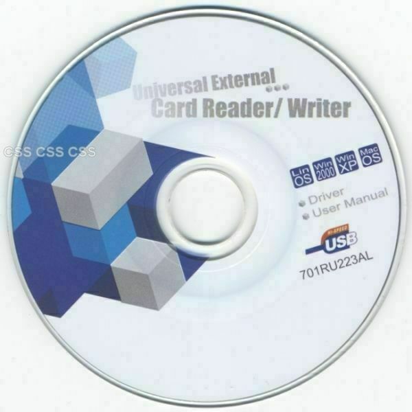 SOHOUSB I/O Flex 3.5" 5.25" Card Reader Writer RCM620 Driver User Manual Mini CD