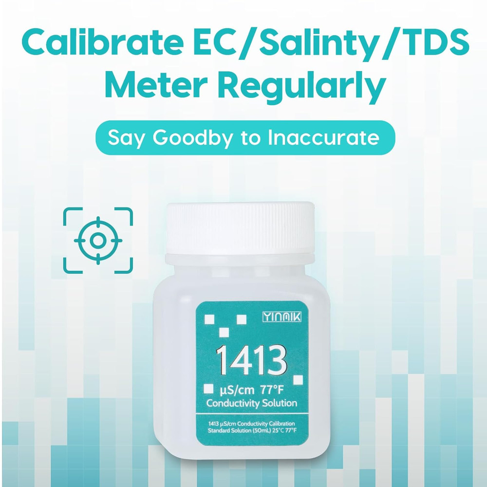 1413 Μs/Cm Calibration Solution, Conductivity Salt Standard Buffer Solution for