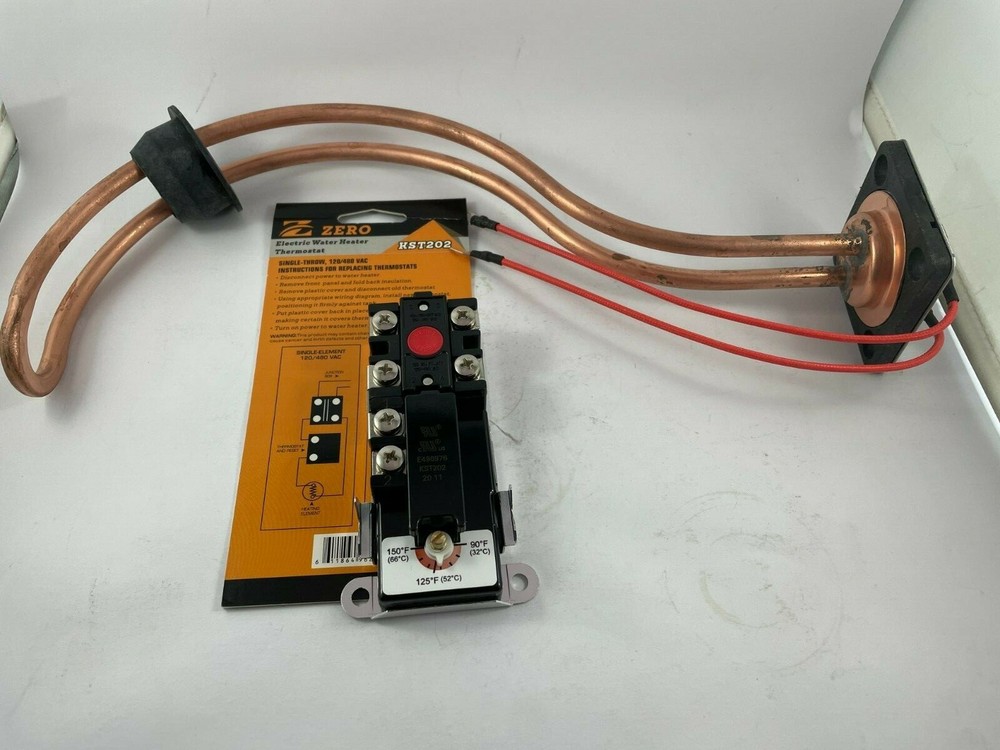 Genuine 3600W Rheem Dux Saxon Rinnai Apricus Hot Water Tank Element + Thermostat