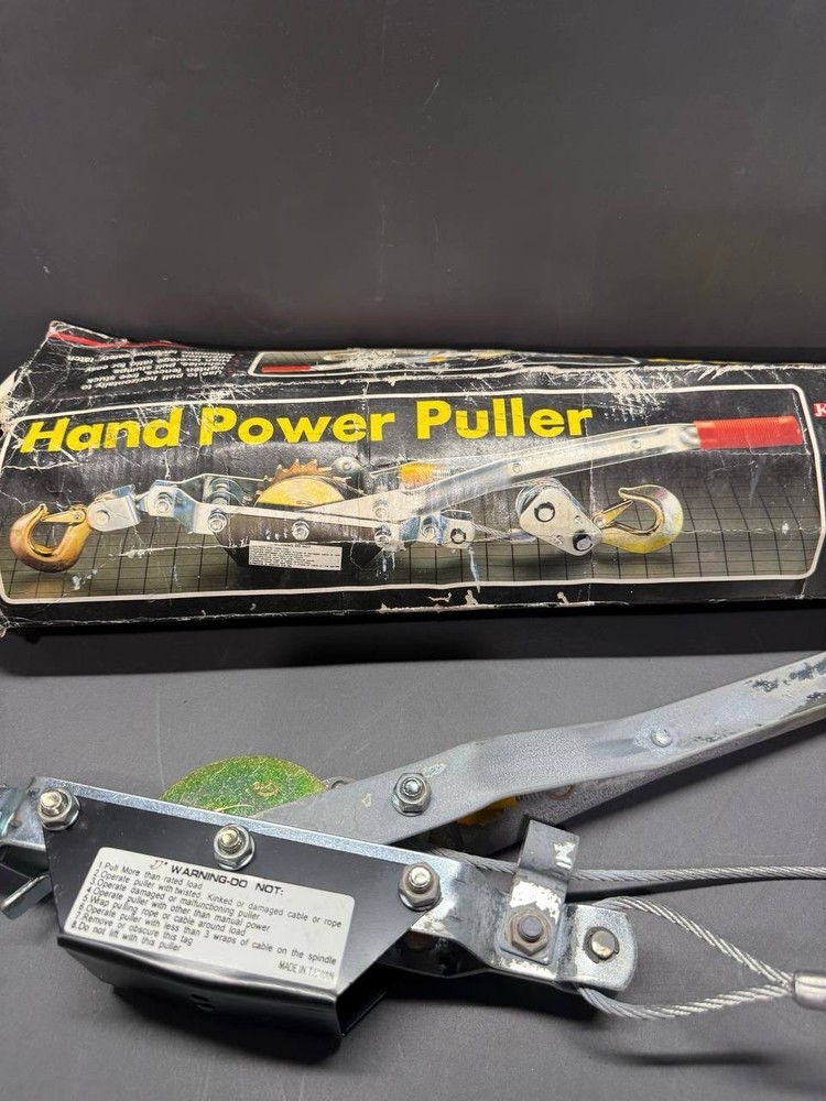 Come Along Winch Puller 3/4 Ton 1500 lb Capacity 22 Ft Cable 15:1 Leverage Tool