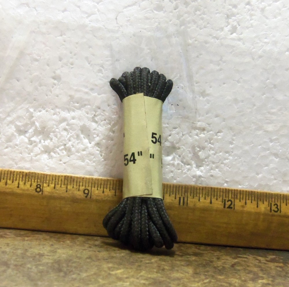 1 pr - 54" Black Nylon Boot Laces