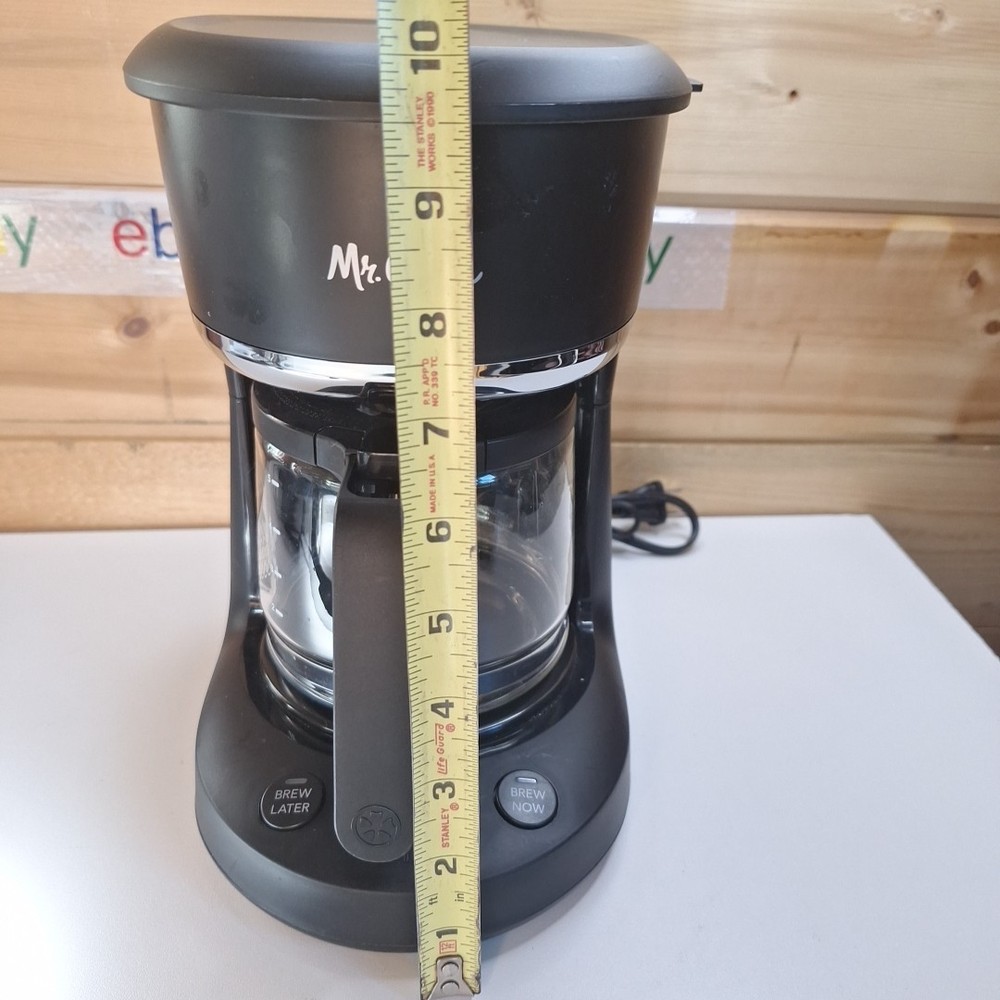 TESTED Mr. Coffee 5-Cup Programmable Coffee Maker - Black , no Box