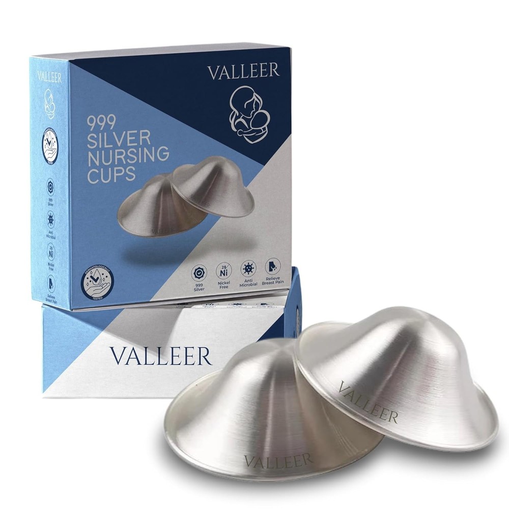 Anatomical Silver Nursing Cups for Sore Nipples – Safe & Comfortable Solution