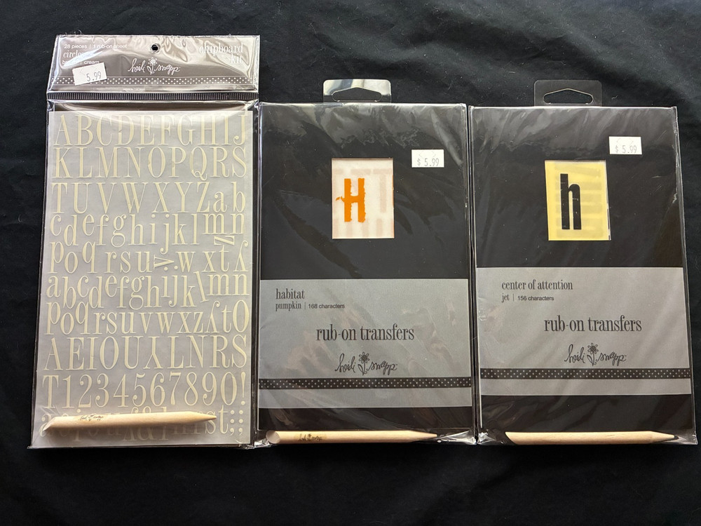 HEIDI SWAPP RUB-ONS - ALPHABET