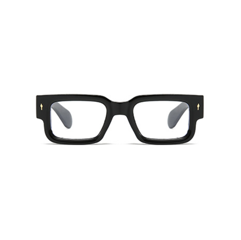 Men Women Rectangle Blue Light Blocking Thick Frame Reading Glasses Retro Reader