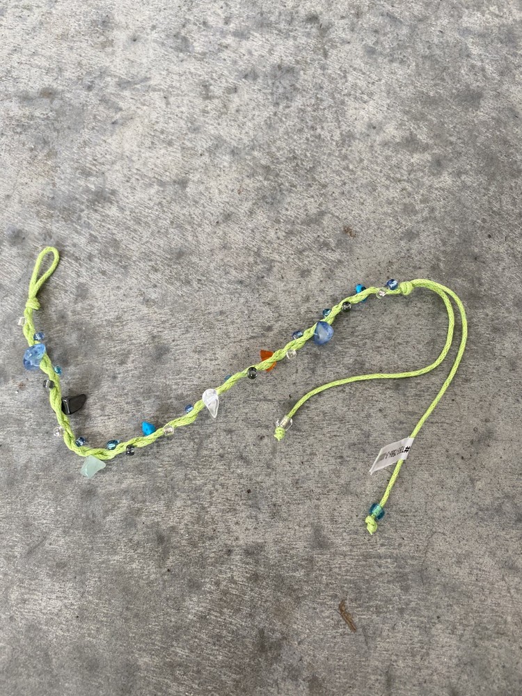 Artisan Green Rope Gemstone Handmade Bracelet