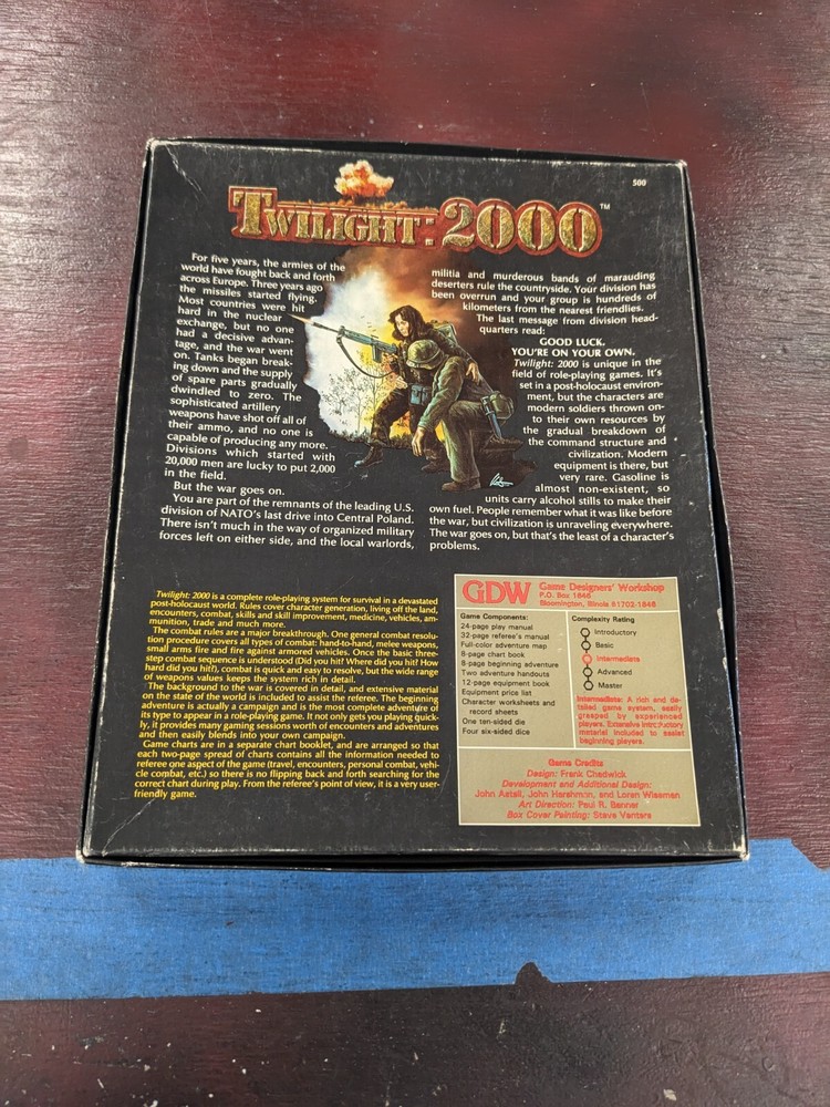 Twilight 2000 Box Set 1984 Complete Minus Dice
