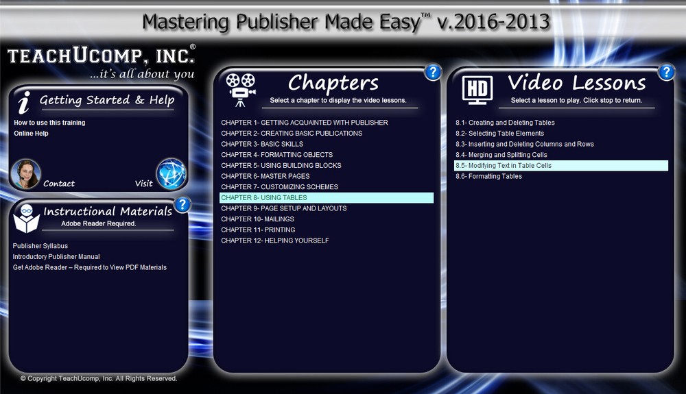 MICROSOFT PUBLISHER 2016 DELUXE Training Tutorial Course & Quick Reference Guide