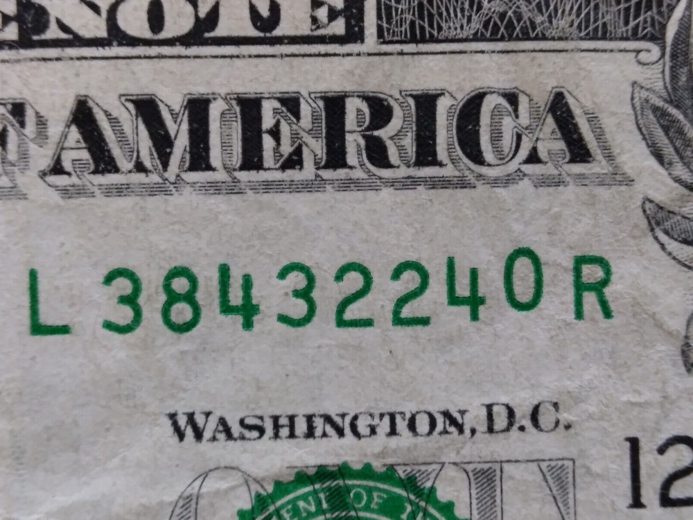 Turn Gas Pump DIGIT Struct "0" ERROR NOTE One Dollar - 2013