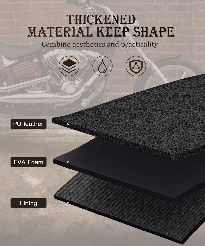 Motorcycle Front Fork Tool Bag Handlebar Pouch For Harley Dyna Super Glide