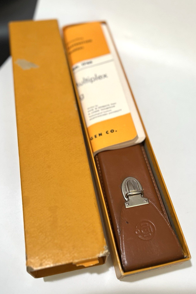 Dietzgen Slide Rule Polymath Multiplex Decimal Trig Type 1744 Case Box Manual