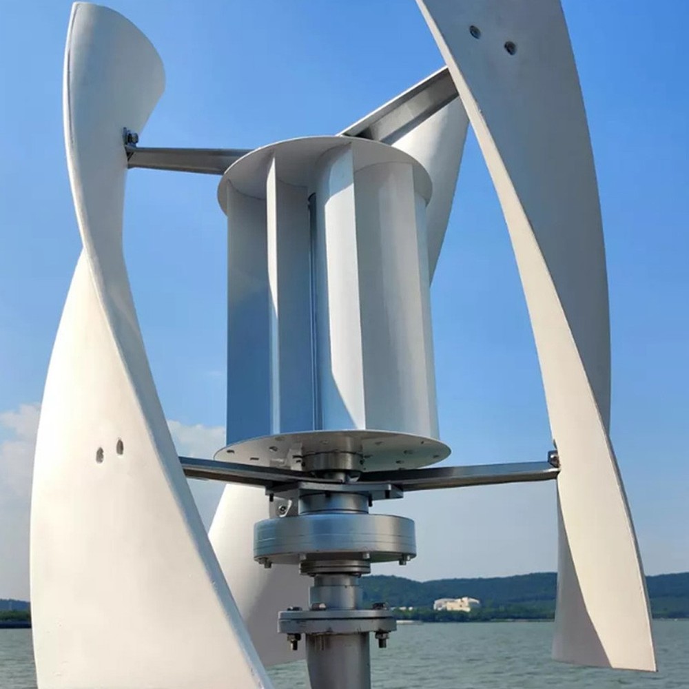 2X Vertical Axis Wind Turbine Generator 3000W Power Windmill MPPT Controller 48V