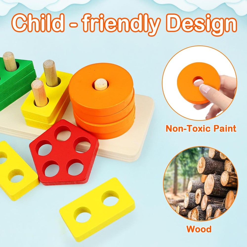 PEBIRA Montessori Learning Activity Boards