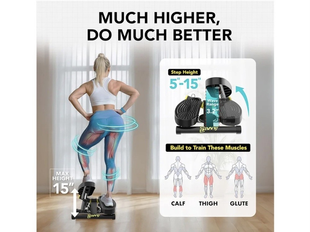 Ziwwwvy Stepper Machine with Resistance Bands.
