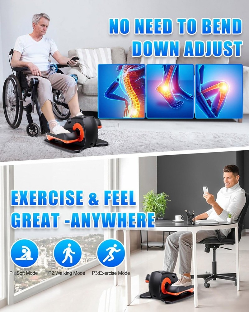 Under Desk Elliptical Machine Electric Leg Exerciser