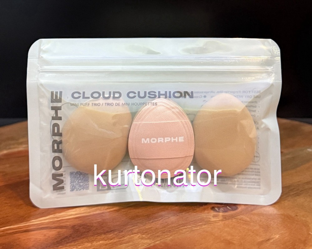 Morphe Cloud Cushion Mini Puff Trio NEW 1.75 in