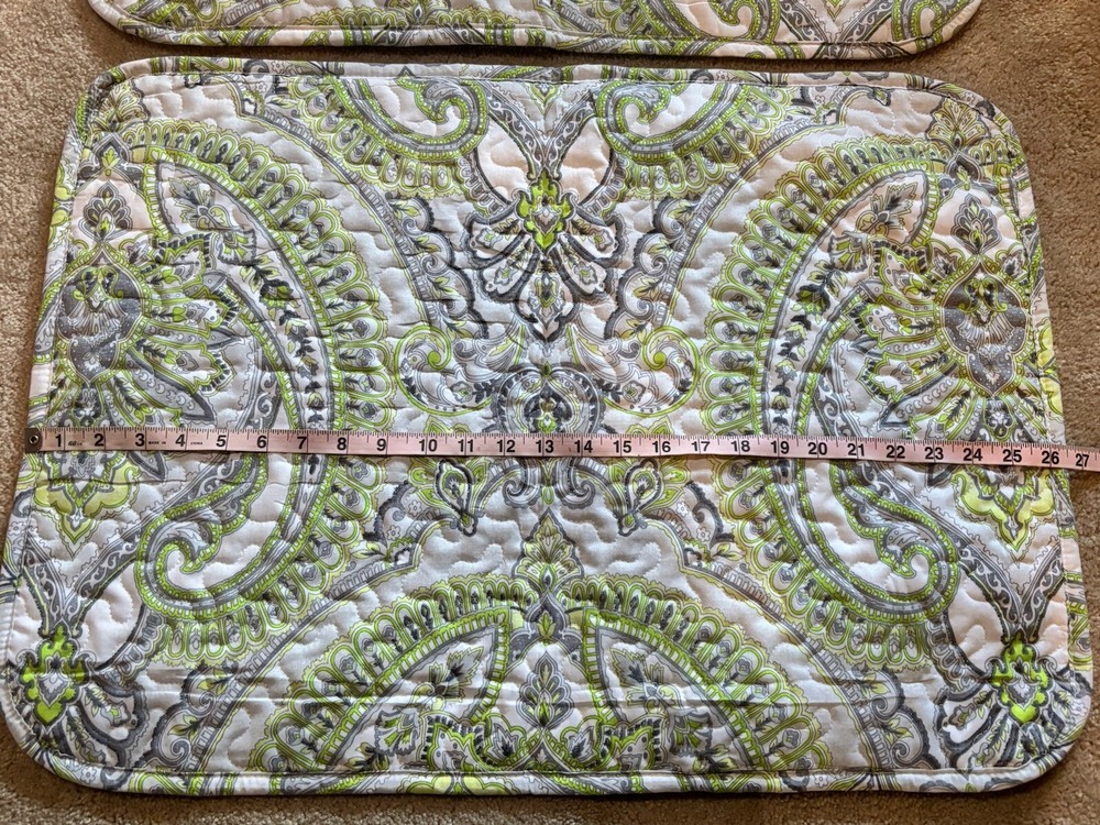 Southshore Fine Linens Pillow Covers Paisley Boho Green