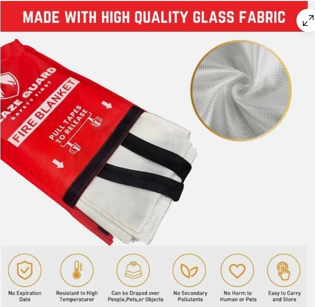 Fire Blanket Kitchen Emergency Suppression Blanket (CL-Fire-01)