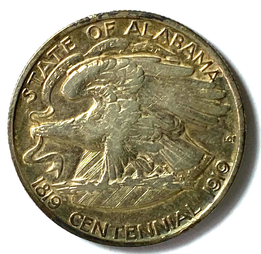 1921 50c Alabama Commemorative Silver Half Dollar