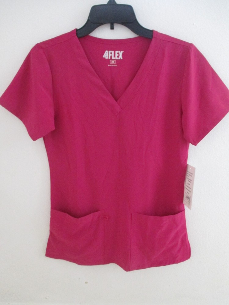 Ladies scrub top by 4Flex (size XS)