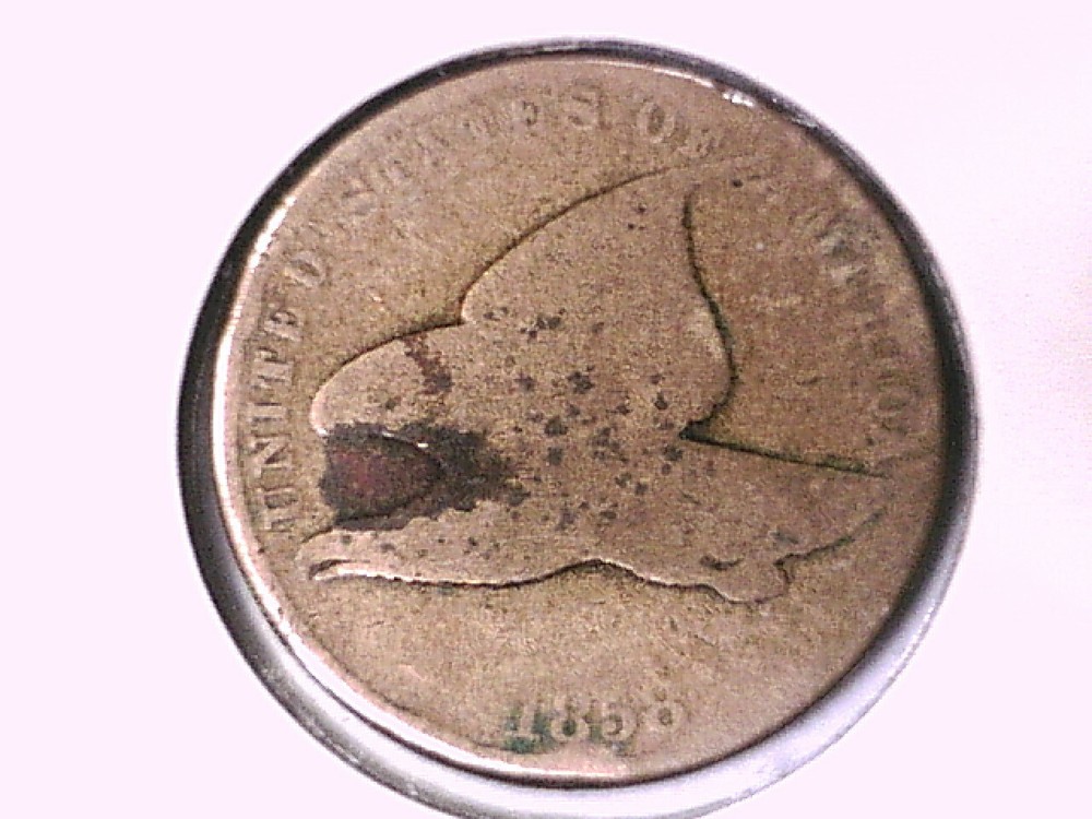 1858 Flying Eagle Cent Genuine Raw Ungraded 00664