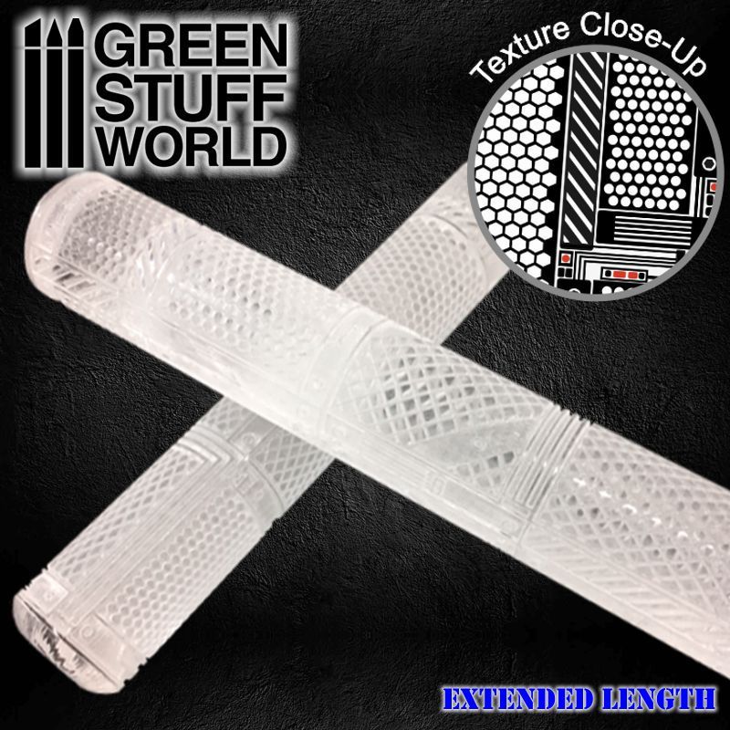 Rolling Pin - MESH Texture - Create your own Infinity, Warhammer bases...