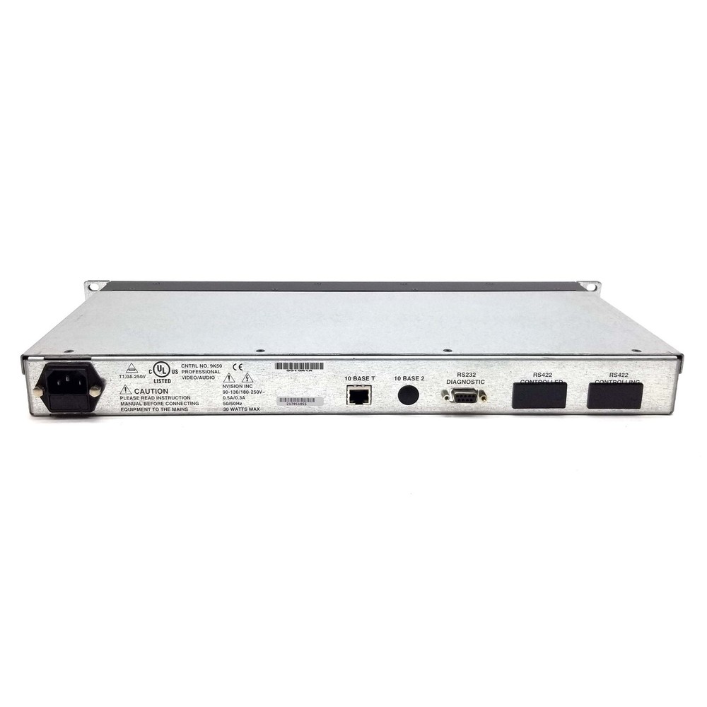 Miranda Nvision NV9602 Multi-Mode Router Control Panel Professional Video/Audio