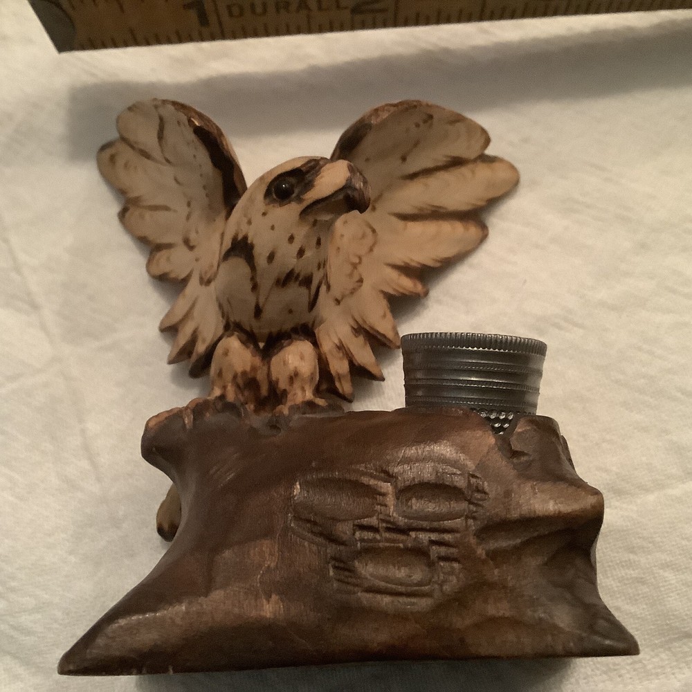 Antique Black Forest Eagle, Thimble Holder