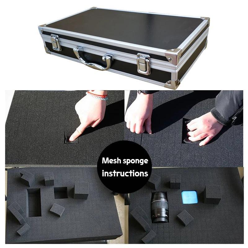 Microphone Carrying Case Mic Toolbox Mic Foam Case Suitcase