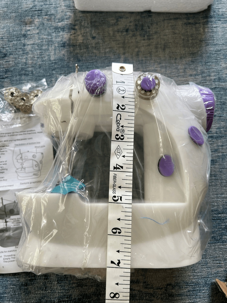 New White Purple Mini Sewing Machine