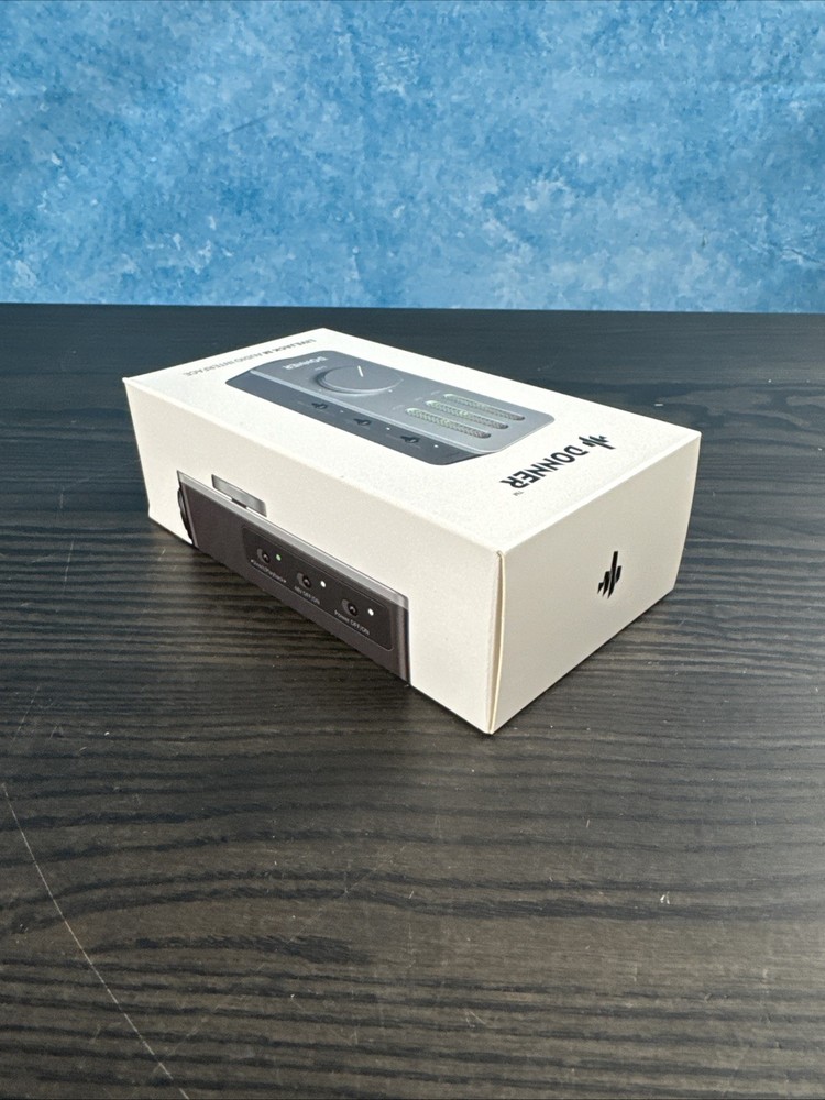 Donner Livejack M Grey USB C Charging Audio Interface New