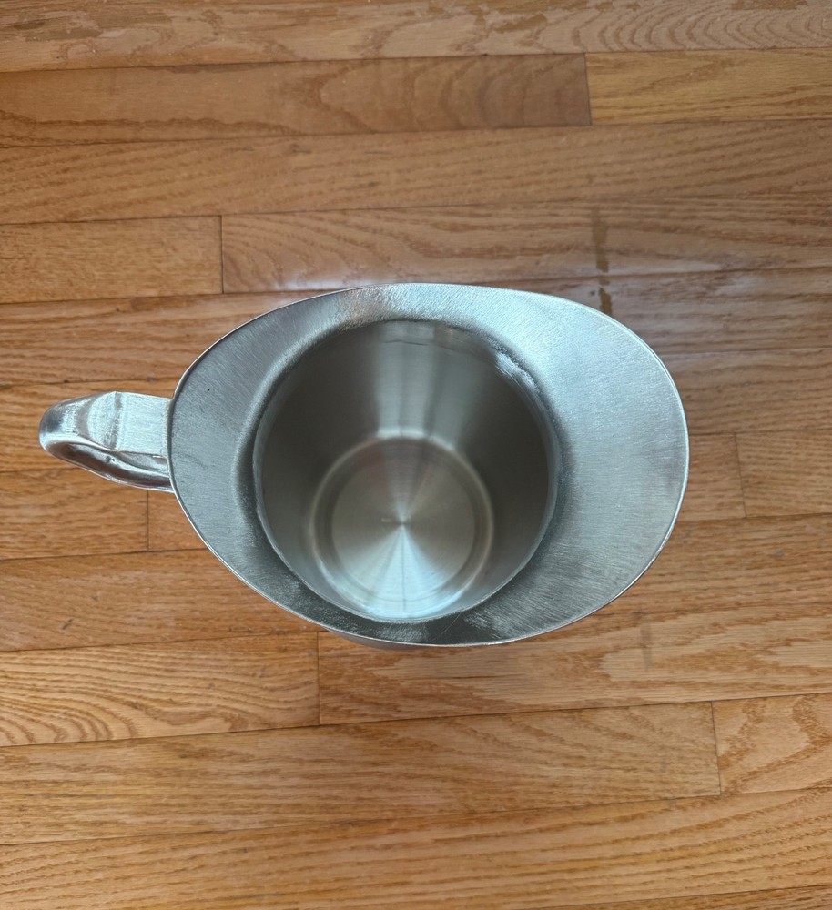 Only Used Once Silver 8” Tall Silver Pitcher