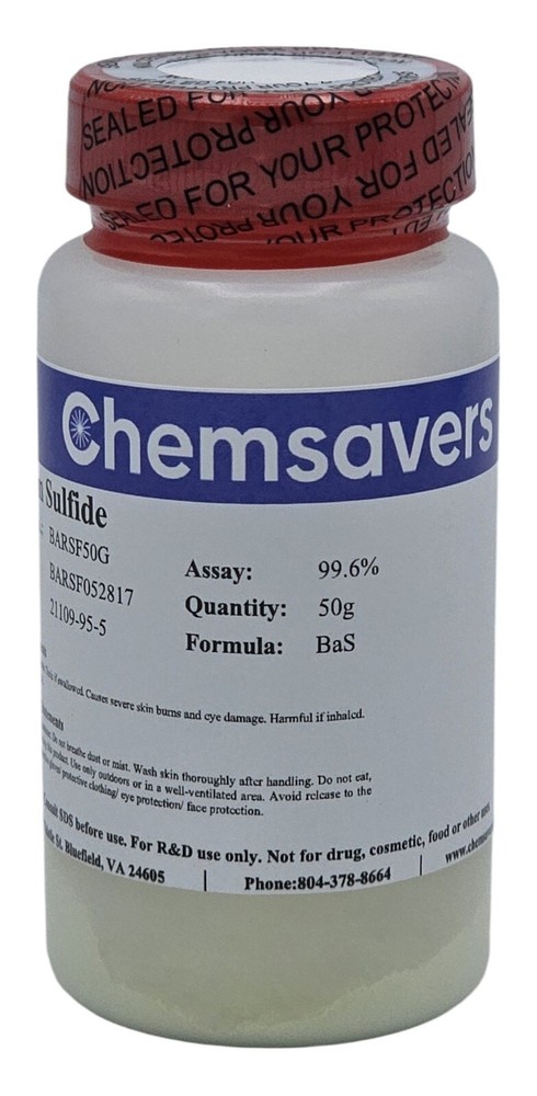 Barium Sulfide, 99.6%, 50g