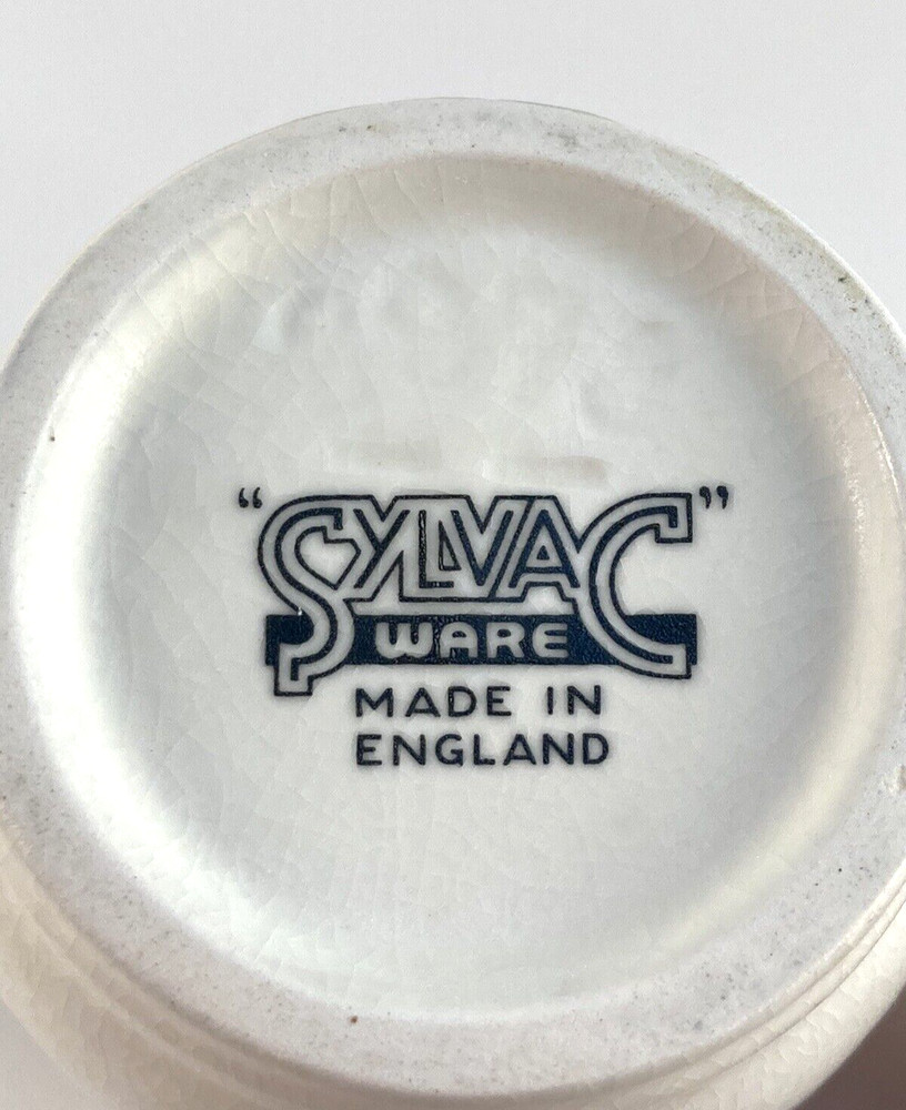 Sylvac Ware Lime Grove Range Open Sugar Bowl and Cream Pitcher England